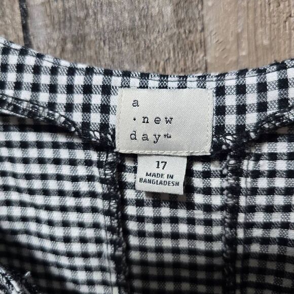 A New Day Gingham Plaid Midi Fit and Flare Dress - Picture 4 of 5